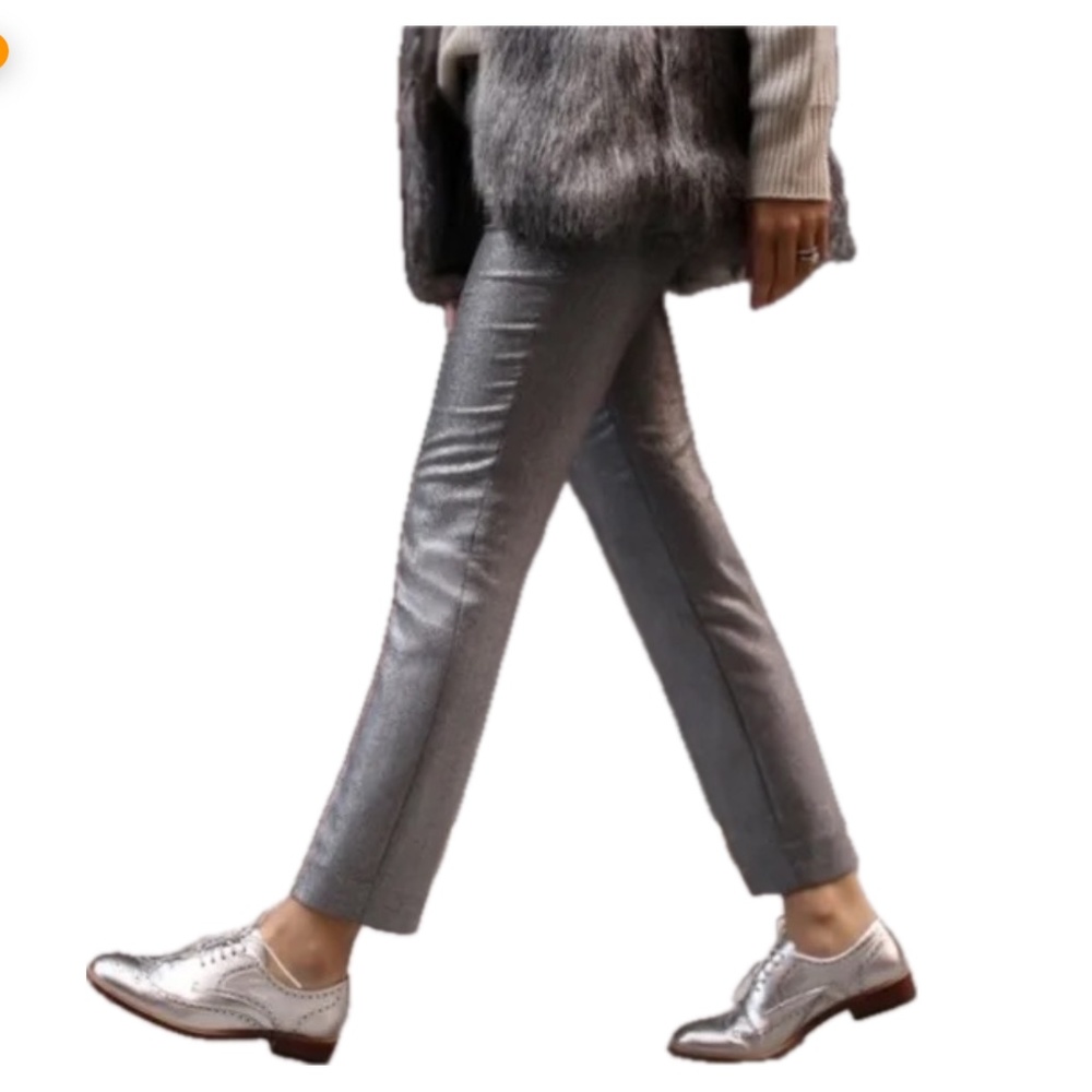 NWT BR Avery silver pant 4